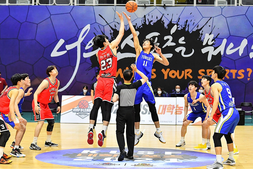 Yonsei Basketball Team Defeat Korea University and Win 3rd Tournament of 2021 ULeague 연세대학교