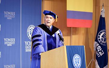 Colombian President Iván Duque Márquez Receives Honorary Doctorate from Yonsei University