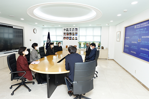 간호대학 총장 간담회